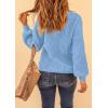 imagePRETTYGARDEN Fall Sweaters for Women 2026 Fashion Long Sleeve Casual Ribbed Knit Winter Clothes Pullover Jumper TopsSky Blue