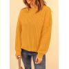 imagePRETTYGARDEN Fall Sweaters for Women 2026 Fashion Long Sleeve Casual Ribbed Knit Winter Clothes Pullover Jumper TopsTurmeric