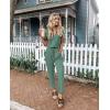 imagePRETTYGARDEN Jumpsuits for Women 2026 Spring Summer Casual Dressy Short Sleeve Romper Airport Vacation Travel OutfitsFruit Green