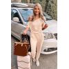imagePRETTYGARDEN Jumpsuits for Women 2026 Summer Dressy Off Shoulder Romper Spring Vacation Travel Lounge Outfits ClothesBeige