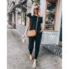 imagePRETTYGARDEN Jumpsuits for Women 2026 Summer Dressy Off Shoulder Romper Spring Vacation Travel Lounge Outfits ClothesBlack