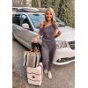 imagePRETTYGARDEN Jumpsuits for Women 2026 Summer Dressy Off Shoulder Romper Spring Vacation Travel Lounge Outfits ClothesGrey