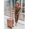 imagePRETTYGARDEN Jumpsuits for Women 2026 Summer Dressy Off Shoulder Romper Spring Vacation Travel Lounge Outfits ClothesKhaki