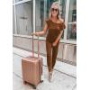 imagePRETTYGARDEN Jumpsuits for Women 2026 Summer Dressy Off Shoulder Romper Spring Vacation Travel Lounge Outfits ClothesLight Brown