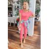 imagePRETTYGARDEN Jumpsuits for Women 2026 Summer Dressy Off Shoulder Romper Spring Vacation Travel Lounge Outfits ClothesLight Pink