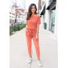 imagePRETTYGARDEN Jumpsuits for Women 2026 Summer Dressy Off Shoulder Romper Spring Vacation Travel Lounge Outfits ClothesPink