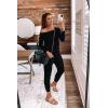 imagePRETTYGARDEN Jumpsuits for Women Casual 2026 Fall Long Sleeve Off Shoulder Rompers One Piece Travel Outfits Fashion ClothingAblack