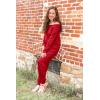 imagePRETTYGARDEN Jumpsuits for Women Casual 2026 Fall Long Sleeve Off Shoulder Rompers One Piece Travel Outfits Fashion ClothingRed