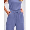 imagePRETTYGARDEN Jumpsuits for Women Casual 2026 Summer Sleeveless Wide Leg Pants Rompers One Piece Beach Vacation Spring OutfitsHaze Blue
