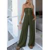 imagePRETTYGARDEN Jumpsuits for Women Dressy 2026 Summer Sleeveless Casual Wide Leg Rompers Spring Cruise Vacation OutfitsArmy Green