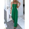 imagePRETTYGARDEN Jumpsuits for Women Dressy 2026 Summer Sleeveless Casual Wide Leg Rompers Spring Cruise Vacation OutfitsGreen