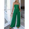 imagePRETTYGARDEN Jumpsuits for Women Dressy 2026 Summer Sleeveless Casual Wide Leg Rompers Spring Cruise Vacation OutfitsGreen