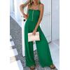 imagePRETTYGARDEN Jumpsuits for Women Dressy 2026 Summer Sleeveless Casual Wide Leg Rompers Spring Cruise Vacation OutfitsGreen