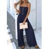 imagePRETTYGARDEN Jumpsuits for Women Dressy 2026 Summer Sleeveless Casual Wide Leg Rompers Spring Cruise Vacation OutfitsNavy