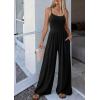 imagePRETTYGARDEN Jumpsuits for Women Summer 2026 Sleeveless Wide Leg Date Night Rompers Beach Vacation Cruise One Piece OutfitsBlack