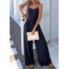 imagePRETTYGARDEN Jumpsuits for Women Summer 2026 Sleeveless Wide Leg Date Night Rompers Beach Vacation Cruise One Piece OutfitsNavy Blue