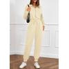 imagePRETTYGARDEN Long Sleeve Jumpsuits for Women Casual 2026 Fall Fashion Zip Up Pant Rompers One Piece Sweatsuits Travel OutfitsApricot