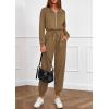 imagePRETTYGARDEN Long Sleeve Jumpsuits for Women Casual 2026 Fall Fashion Zip Up Pant Rompers One Piece Sweatsuits Travel OutfitsCoffee