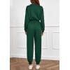 imagePRETTYGARDEN Long Sleeve Jumpsuits for Women Casual 2026 Fall Fashion Zip Up Pant Rompers One Piece Sweatsuits Travel OutfitsGreen