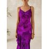imagePRETTYGARDEN Maxi Dresses for Women 2026 Summer Tiered Floral Beach Sundress Spaghetti Strap Spring Wedding Guest Long DressPrint Purple