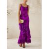 imagePRETTYGARDEN Maxi Dresses for Women 2026 Summer Tiered Floral Beach Sundress Spaghetti Strap Spring Wedding Guest Long DressPrint Purple