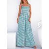 imagePRETTYGARDEN One Piece Jumpsuits for Women 2026 Summer Sleeveless Smocked Gingham Wide Leg Date Night Rompers Spring OutfitsDusty Blue