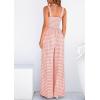 imagePRETTYGARDEN One Piece Jumpsuits for Women 2026 Summer Sleeveless Smocked Gingham Wide Leg Date Night Rompers Spring OutfitsLight Pink