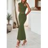 imagePRETTYGARDEN Skirt Sets Women 2 Piece Outfits Summer Outfits 2026 Going Out Crop Tops Long Maxi Skirts Beach Vacation ClothesArmy Green