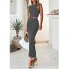 imagePRETTYGARDEN Skirt Sets Women 2 Piece Outfits Summer Outfits 2026 Going Out Crop Tops Long Maxi Skirts Beach Vacation ClothesGrey