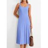 imagePRETTYGARDEN Spring Dresses for Women 2026 Summer Casual Sleeveless Square Neck A Line Knit Pleated Midi Cocktail Party DressLight Blue
