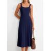 imagePRETTYGARDEN Spring Dresses for Women 2026 Summer Casual Sleeveless Square Neck A Line Knit Pleated Midi Cocktail Party DressNavy Blue
