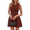 imagePRETTYGARDEN Summer Dresses for Women 2026 Elegant Classy Spring A Line Business Casual Work Graduation Cocktail Short DressBrick Red