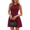 imagePRETTYGARDEN Summer Dresses for Women 2026 Elegant Classy Spring A Line Business Casual Work Graduation Cocktail Short DressDark Red