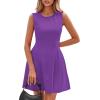 imagePRETTYGARDEN Summer Dresses for Women 2026 Elegant Classy Spring A Line Business Casual Work Graduation Cocktail Short DressPurple