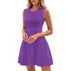 imagePRETTYGARDEN Summer Dresses for Women 2026 Elegant Classy Spring A Line Business Casual Work Graduation Cocktail Short DressPurple