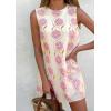 imagePRETTYGARDEN Sundresses for Women 2026 Summer Elegant Floral A Line Short Party Dress Beach Vacation ClothesApricot Light Purple Floral