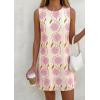 imagePRETTYGARDEN Sundresses for Women 2026 Summer Elegant Floral A Line Short Party Dress Beach Vacation ClothesApricot Light Purple Floral