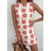 imagePRETTYGARDEN Sundresses for Women 2026 Summer Elegant Floral A Line Short Party Dress Beach Vacation ClothesApricot Red Floral