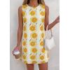 imagePRETTYGARDEN Sundresses for Women 2026 Summer Elegant Floral A Line Short Party Dress Beach Vacation ClothesApricot Yellow Floral