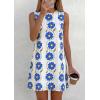 imagePRETTYGARDEN Sundresses for Women 2026 Summer Elegant Floral A Line Short Party Dress Beach Vacation ClothesWhite Blue Floral