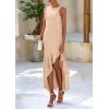 imagePRETTYGARDEN Wedding Guest Dresses for Women 2026 Summer Formal Gala Maxi Dress Ruffle Mermaid Cocktail Long DressesApricot