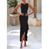 imagePRETTYGARDEN Wedding Guest Dresses for Women 2026 Summer Formal Gala Maxi Dress Ruffle Mermaid Cocktail Long DressesBlack