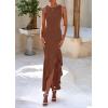 imagePRETTYGARDEN Wedding Guest Dresses for Women 2026 Summer Formal Gala Maxi Dress Ruffle Mermaid Cocktail Long DressesCoffee