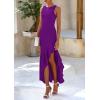 imagePRETTYGARDEN Wedding Guest Dresses for Women 2026 Summer Formal Gala Maxi Dress Ruffle Mermaid Cocktail Long DressesPurple