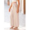imagePRETTYGARDEN Wide Leg Pants for Women Trendy 2026 Fall High Waisted Business Casual Outfits Work Pant TrousersBeige