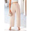 imagePRETTYGARDEN Wide Leg Pants for Women Trendy 2026 Fall High Waisted Business Casual Outfits Work Pant TrousersBeige