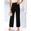 imagePRETTYGARDEN Wide Leg Pants for Women Trendy 2026 Fall High Waisted Business Casual Outfits Work Pant TrousersBlack