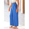 imagePRETTYGARDEN Wide Leg Pants for Women Trendy 2026 Fall High Waisted Business Casual Outfits Work Pant TrousersBlue