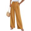 imagePRETTYGARDEN Wide Leg Pants for Women Trendy 2026 Fall High Waisted Business Casual Outfits Work Pant TrousersBrown Yellow