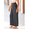 imagePRETTYGARDEN Wide Leg Pants for Women Trendy 2026 Fall High Waisted Business Casual Outfits Work Pant TrousersDark Grey